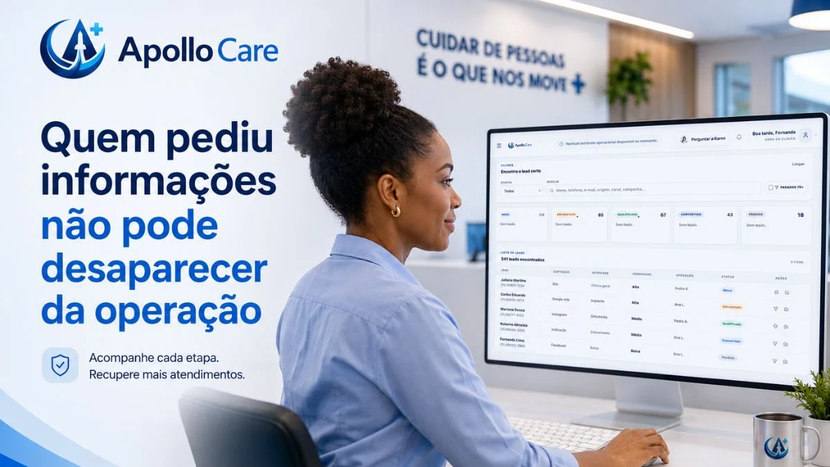 Sua clínica recebe contatos, mas sabe quantos realmente viram pacientes