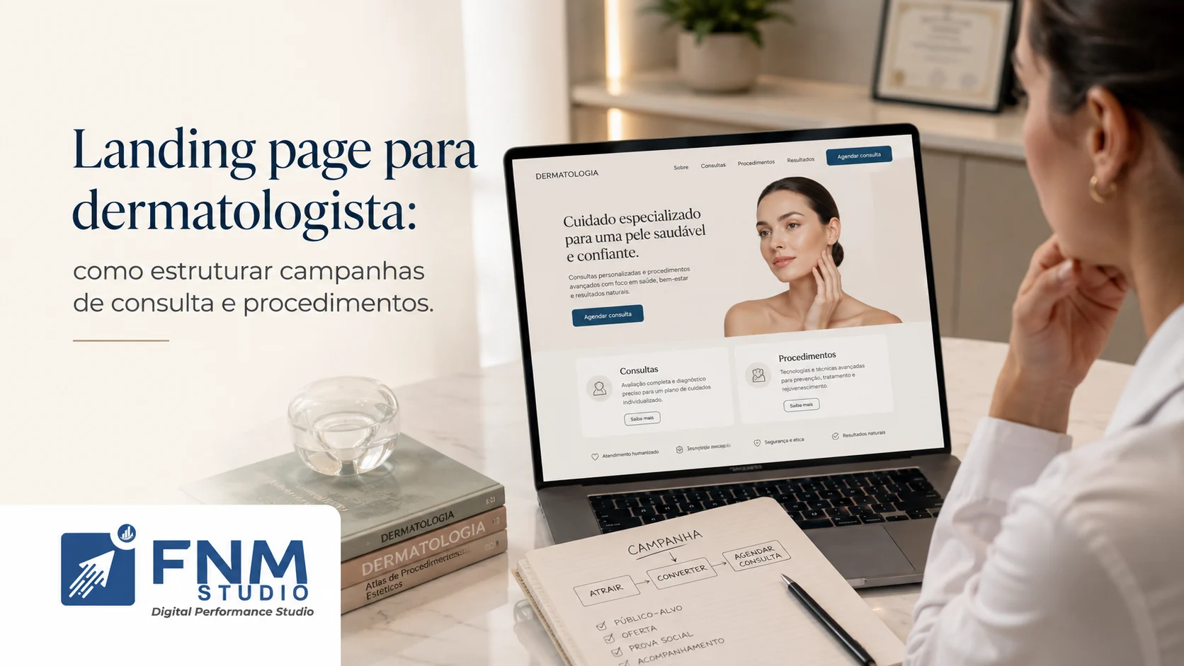 Landing page para dermatologista