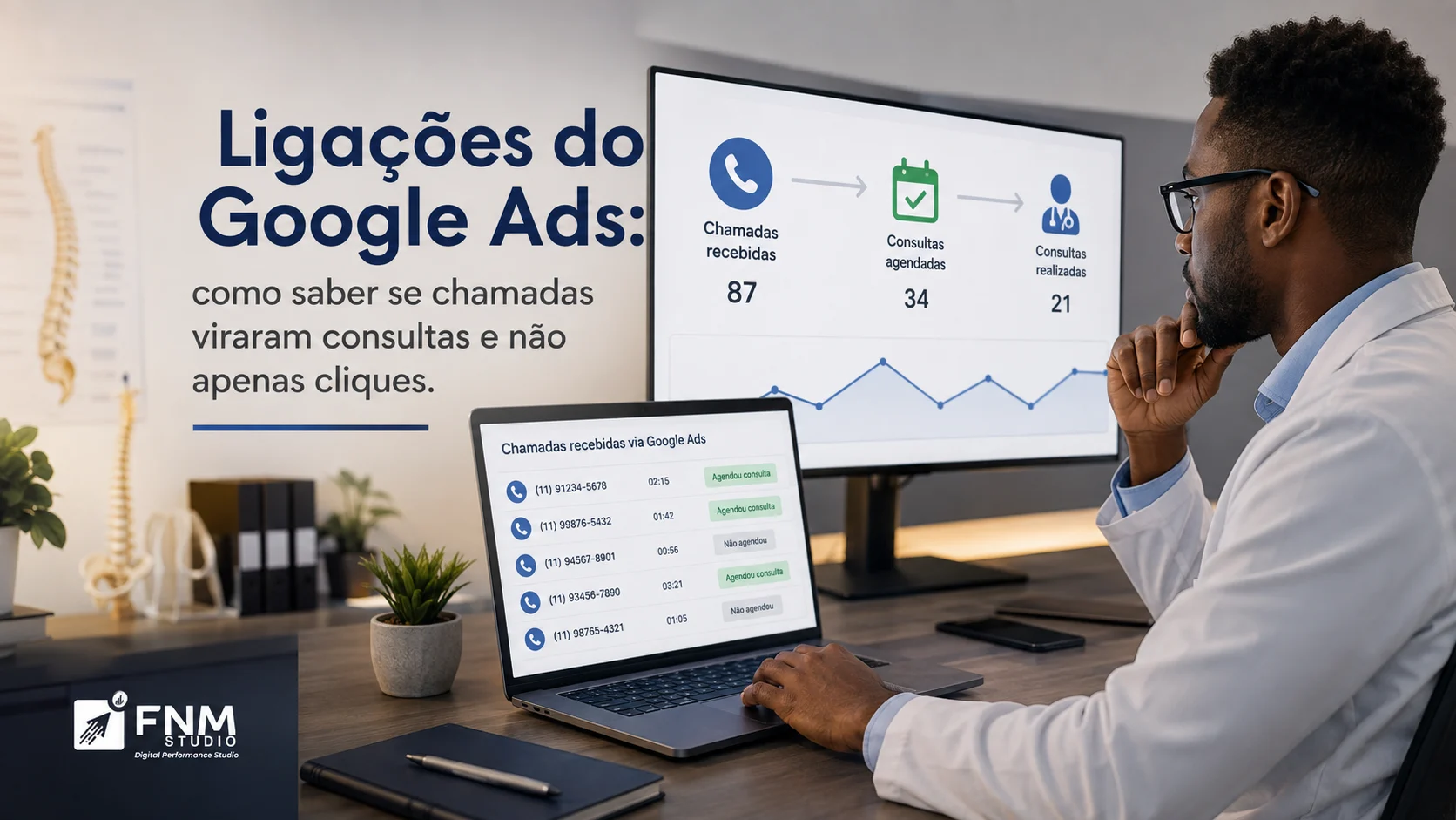 Ligações do Google Ads: como saber se chamadas viraram consultas e não apenas cliques